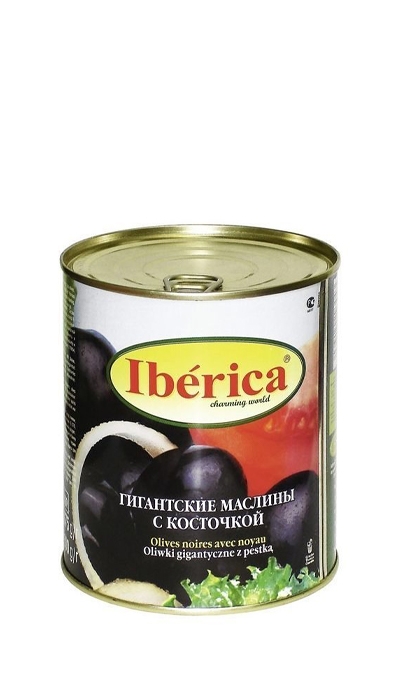 Маслины гигантские с косточкой “Iberica” 875 г ж/б