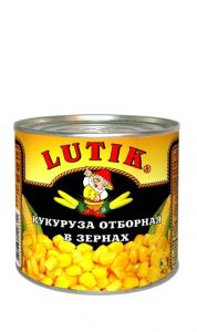 Кукуруза отборная “Lutik” 425 мл ж/б