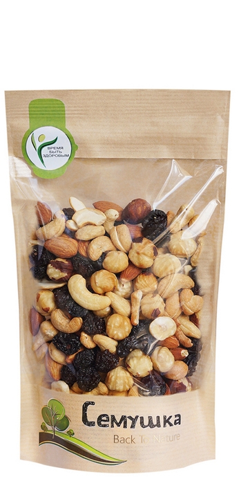 Смесь жареных орехов и изюма “Семушка” 250 г