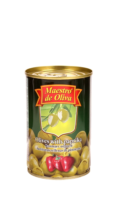 Оливки с перцем Maestro De Oliva (