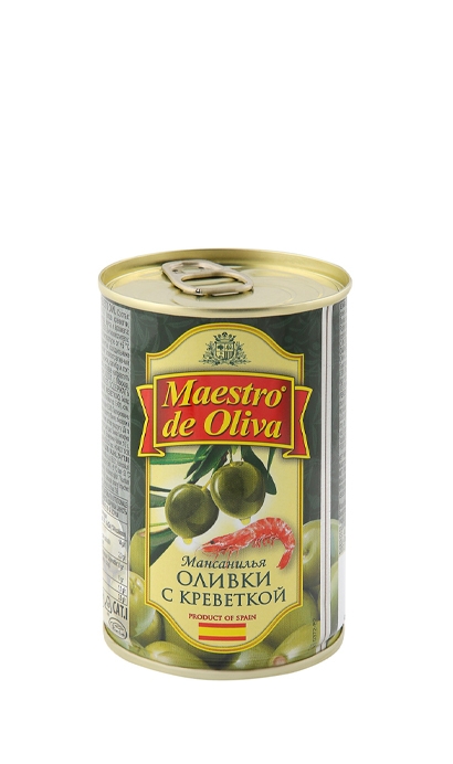 Оливки с креветками Maestro De Oliva (