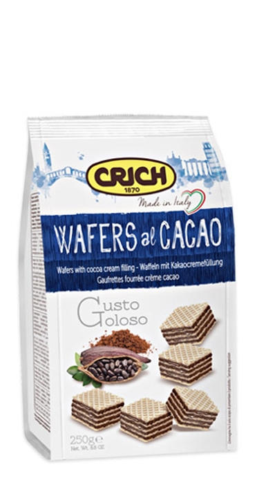 Вафли с какао-кремовой начинкой