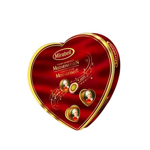 Конфеты Mirabell “Сердечко” с марципановой начинкой 160г