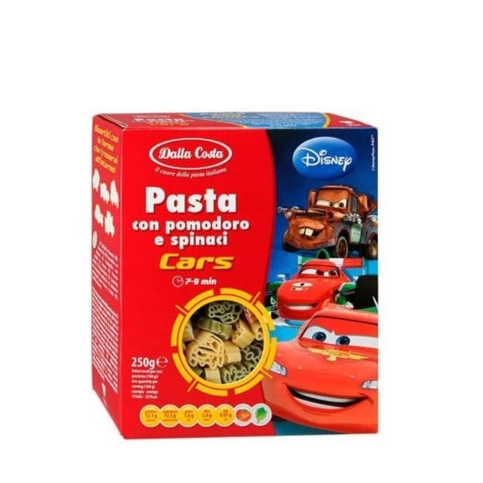 Макаронные изделия Dalla Costa “Гонки” со шпинатом и томатами 250г