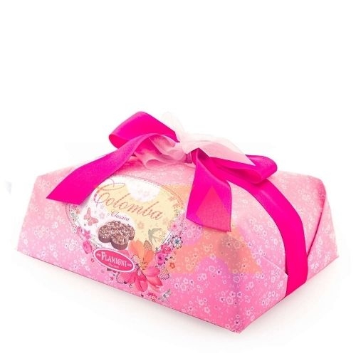 Кулич с апельсиновыми цукатами и изюмом Flamigni в роз.упак. 1000г