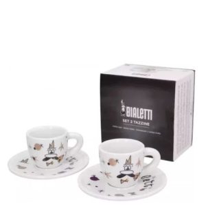 Набор из 2 чашек для эспрессо с блюдцами Rose Gold 60мл