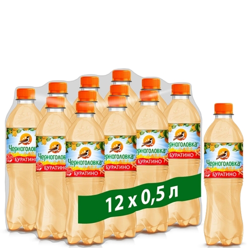 Лимонад Черноголовка – “Буратино” 0.5л