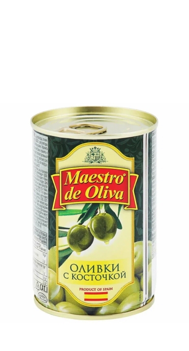 Оливки “Maestro De Oliva” (“Маэстро дэ олива”) с/к 300 г ж/б