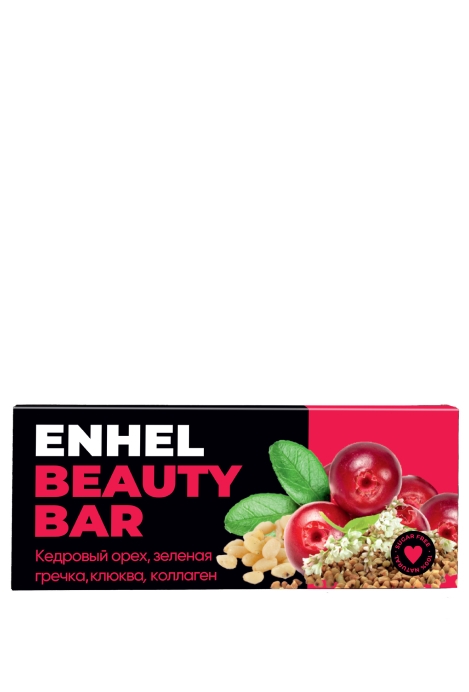 Батончик Enhel beauty bar с клюквой, кедром и зел.гречкой 35г