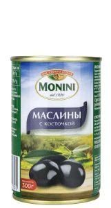 Маслины с косточкой Monini (