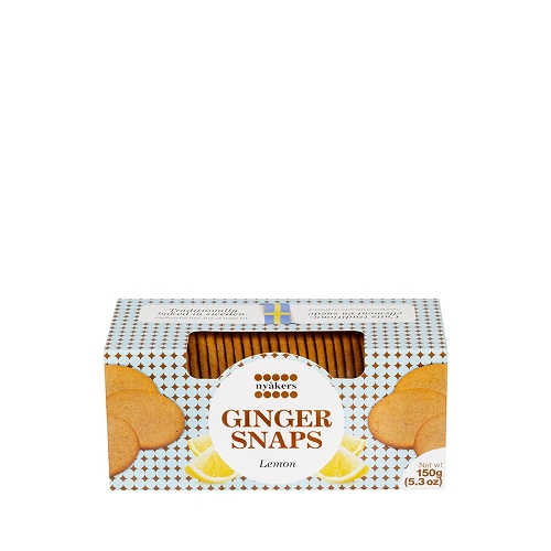 Печенье хрустящее имбирное Nyakers со вкусом лимона 150г
