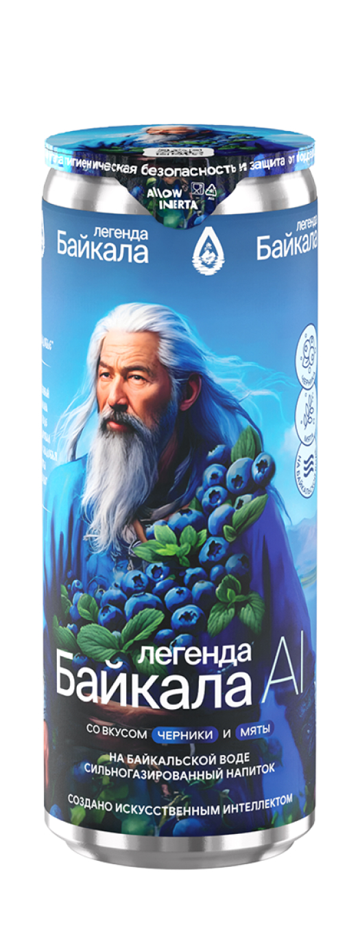 Легенда Байкала AI «Черника-мята» 0.33л