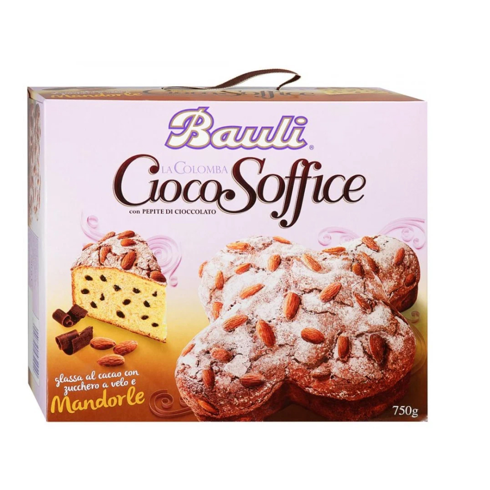 Кекс с миндалем и шоколадом Bauli Colomba Ciocosoffice 750г