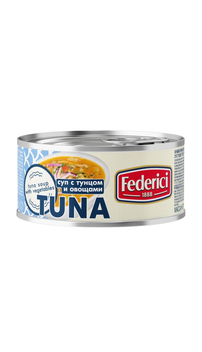 Суп с тунцом, луком и юккой Federici 400г