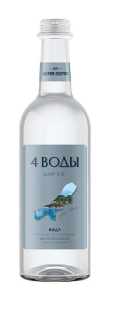 4 воды Абрау-Дюрсо «Виноградная» 0.375л газ. стекло