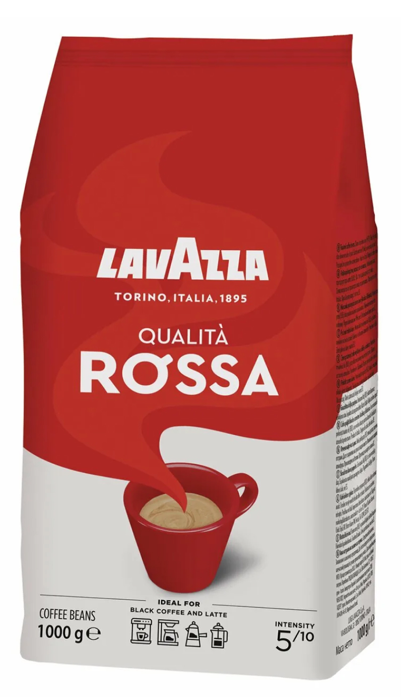 Кофе Lavazza Rossa в зернах 1 кг