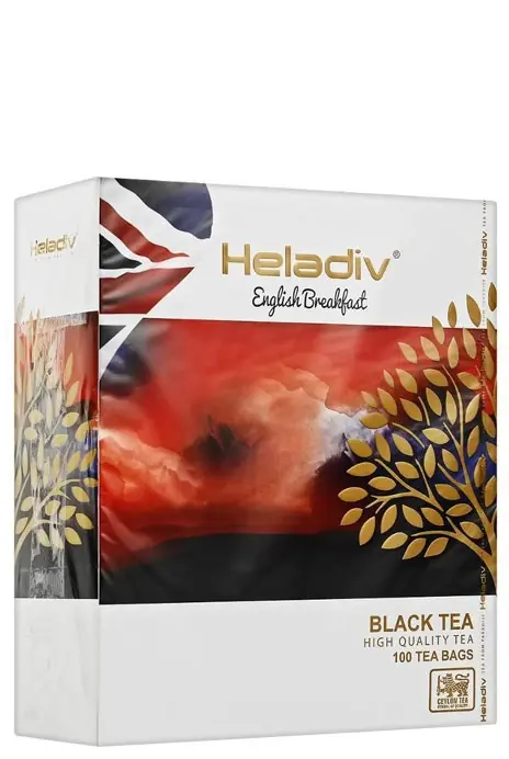 Чай зеленый Heladiv - English Breakfast 100 пак.