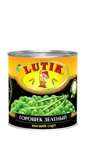 Горошек зеленый Lutik 425 мл ж/б