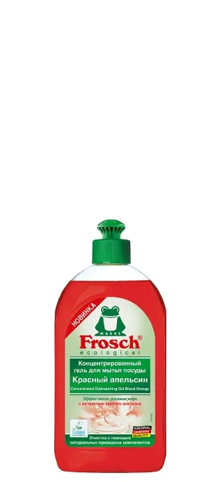 Концентрированный гель для мытья посуды Frosch (“Фрош”) к.апельс 0,5л