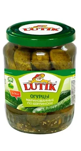 Огурцы маринованные по-берлински Lutik 720 мл