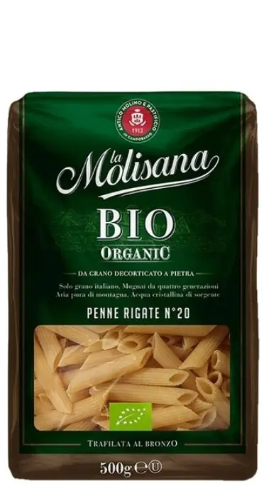 Макароны Перья рифленые La Molisana №20 BIO 500 г