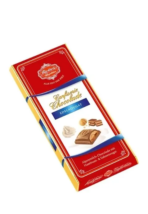 Шоколад «Reber Nougat» с ореховым пралине 100 г
