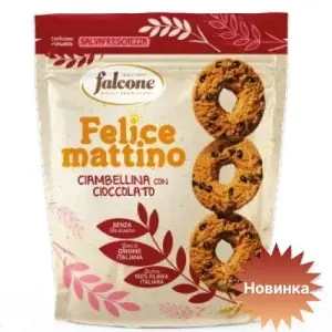 Печенье Falcone сдобное с шоколадной крошкой 500г