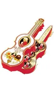 Конфеты шоколадные "Скрипка Моцарта" Reber Mozart 140г