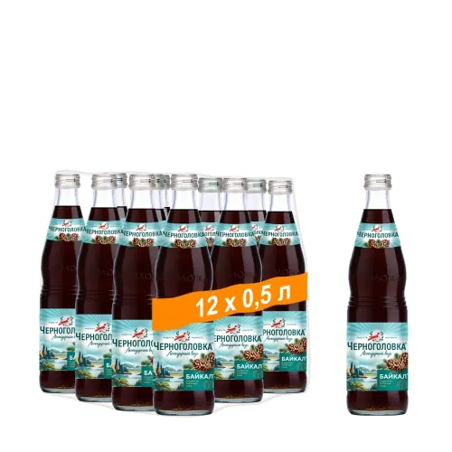 Лимонад Черноголовка - Байкал 0.5л стекло