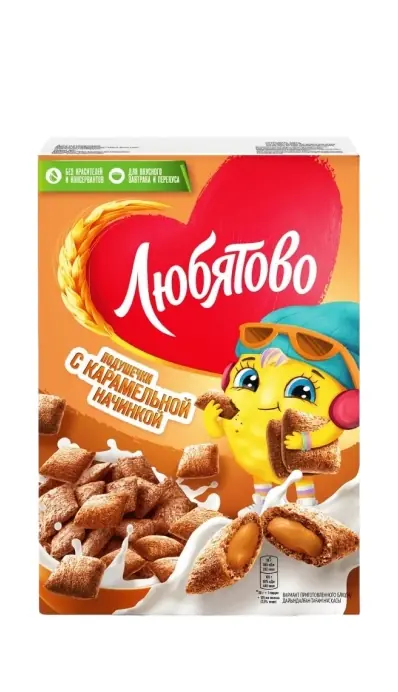 Подушечки Любятово с карамельной начинкой 220 г