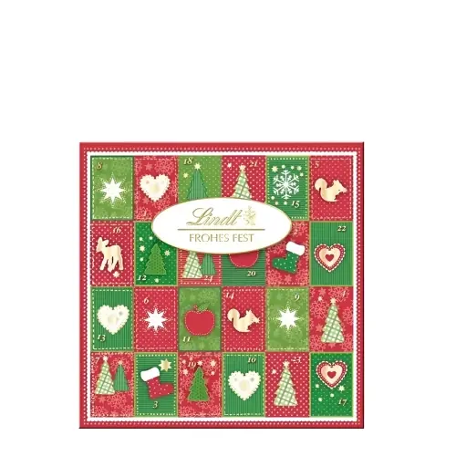 Адвент-календарь с конфетами “Веселого Рождества” Lindt (Линдт) 115г