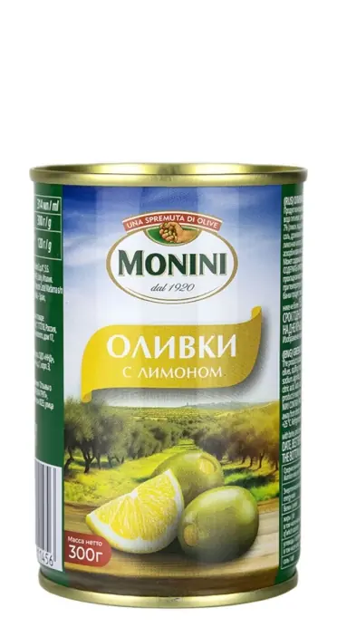 Оливки с лимоном Monini (Монини) 300г