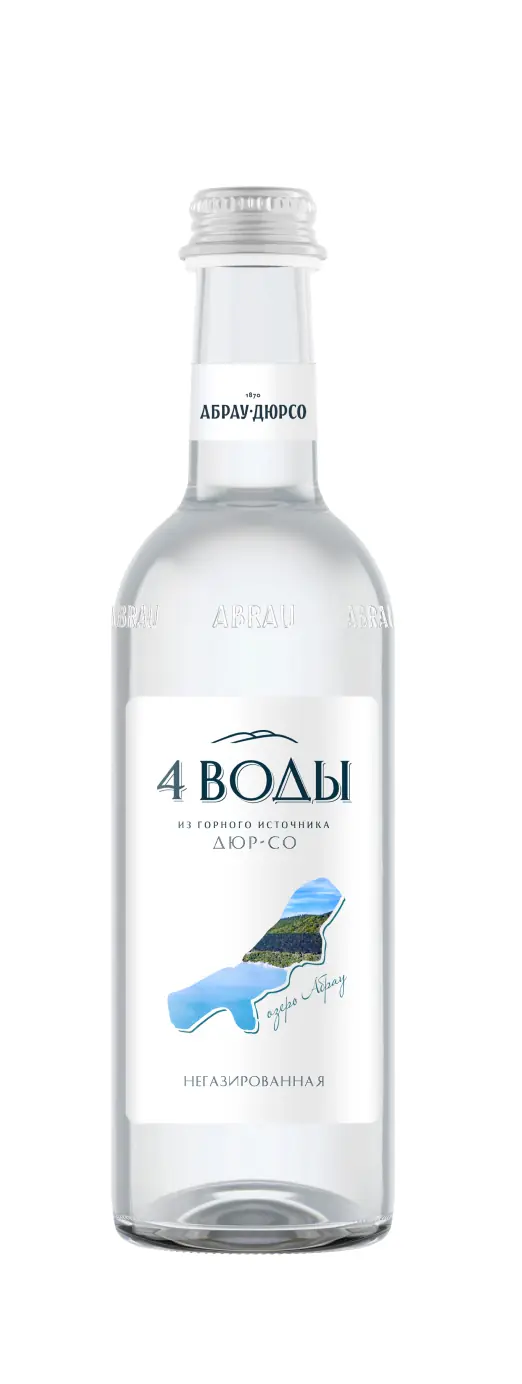 4 воды Абрау-Дюрсо 0.375л б/г стекло